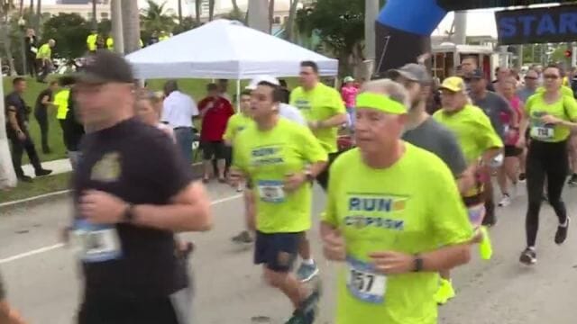 300 People Show Up for Annual Run with the Cops in West Palm Beach!