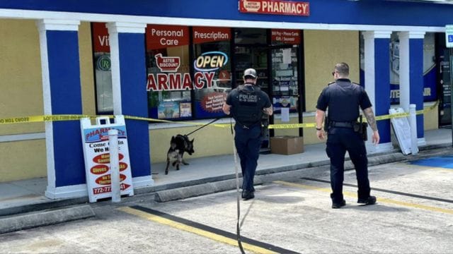 Police Deploy K-9 and Drones in Search for Female Pharmacy Robber!