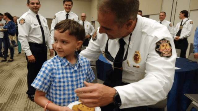 Celebrating Life: 3-year-old Gunshot Survivor Presented With Medal by His Doctors