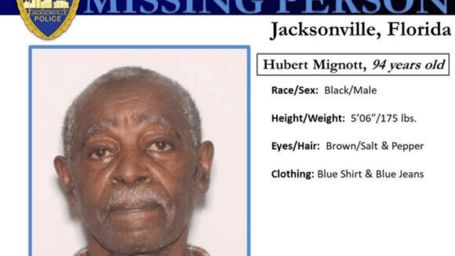 Jacksonville Police Locate Missing Man Living With Dementia