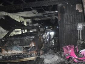 Terrifying Car Fire Engulfs Home, Leaving Two Women Fighting for Their Lives!