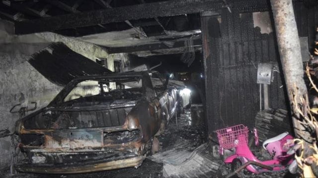 Terrifying Car Fire Engulfs Home, Leaving Two Women Fighting for Their Lives!