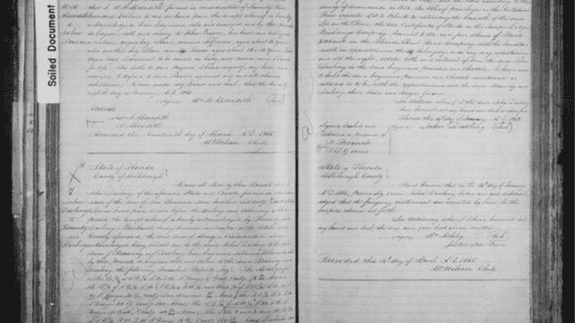 Uncovered Record Highlights Persistence of Slave Trade in Tampa Post-emancipation