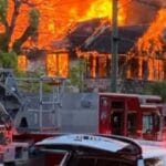 JFRD Crews Battle Massive 3-home Fire in Springfield