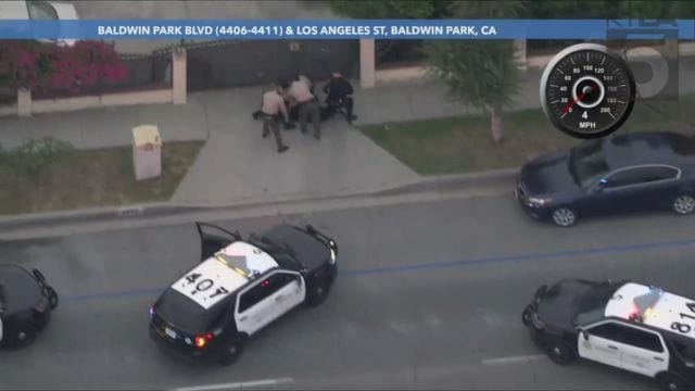 Los Angeles Sheriff's Deputies Apprehend Driver in Stolen Vehicle Pursuit