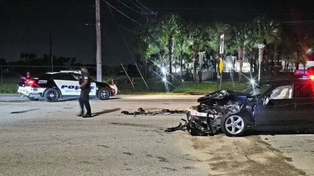 No Injuries Reported in West Palm Beach Police Car Collision on 45th Street