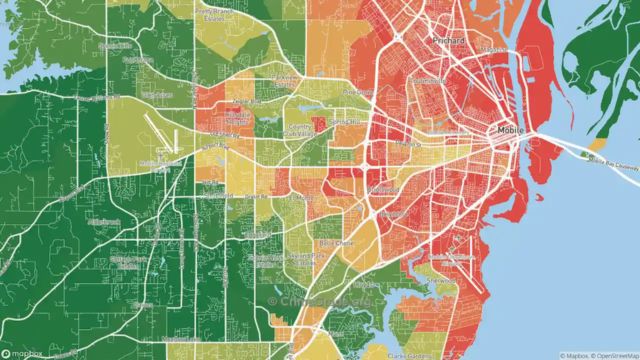 Most Dangerous Neighborhoods in Mobile County