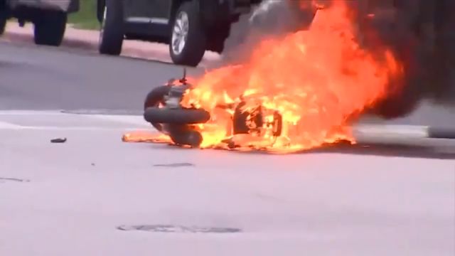 Miami Beach Hit-and-Run Crash Hunt for Driver After Scooter Blaze