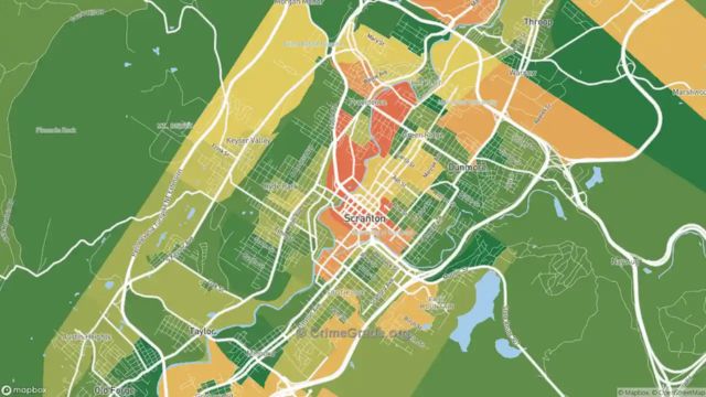 Most Dangerous Neighborhoods in Scranton