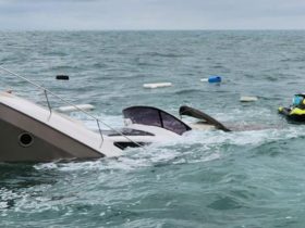 Drenched but Alive Three Rescued After 23-Foot Boat Overturns Near Jupiter Inlet