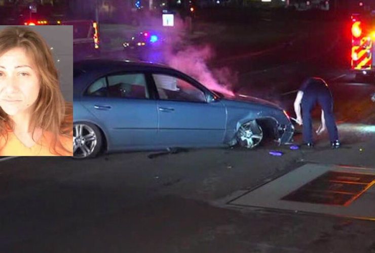 Nude and Intoxicated Woman Crashes Car, Attempts Daring Escape