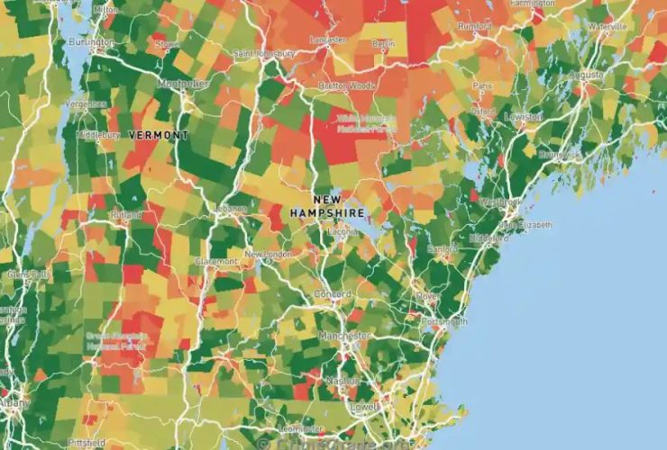Most Dangerous Neighborhoods in Belknap County, New Hampshire
