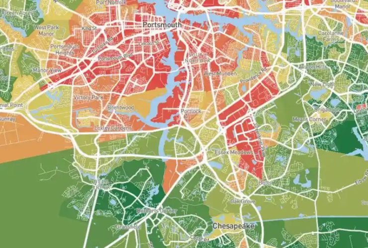 Most Dangerous Neighborhoods in Chesapeake County