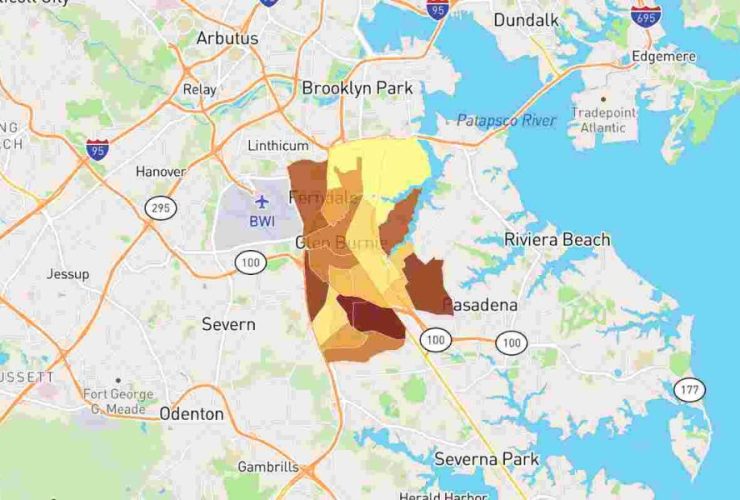 Most Dangerous Neighborhoods in Glen Burnie, Maryland