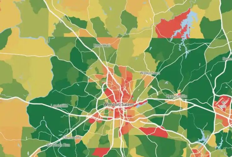 Most Dangerous Neighborhoods in Forsyth County, North Carolina