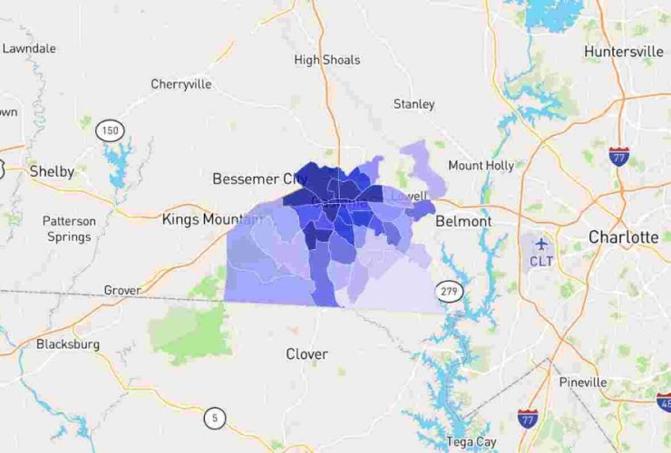 Most Dangerous Neighborhoods in Gaston County, North Carolina