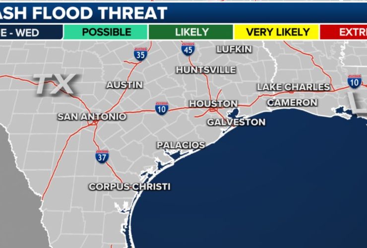 Gulf Coast System Heightens Flood Risk From Texas to Florida Into 2024