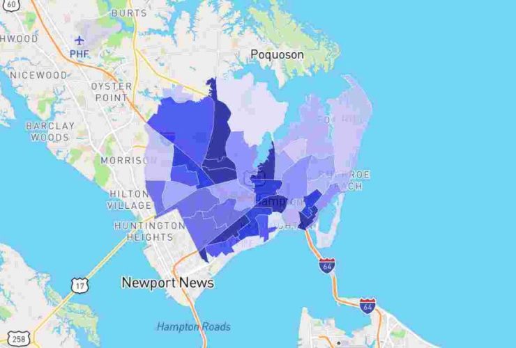 Most Dangerous Neighborhoods in Hampton County