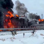 Ukrainian Drone Strike Sparks Massive Blaze at Russian Oil Depot, Officials Report