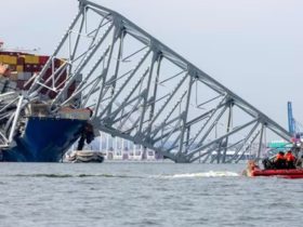 Francis Scott Key Bridge in Baltimore Crumbles After Cargo Ship Collision, 6 Missing