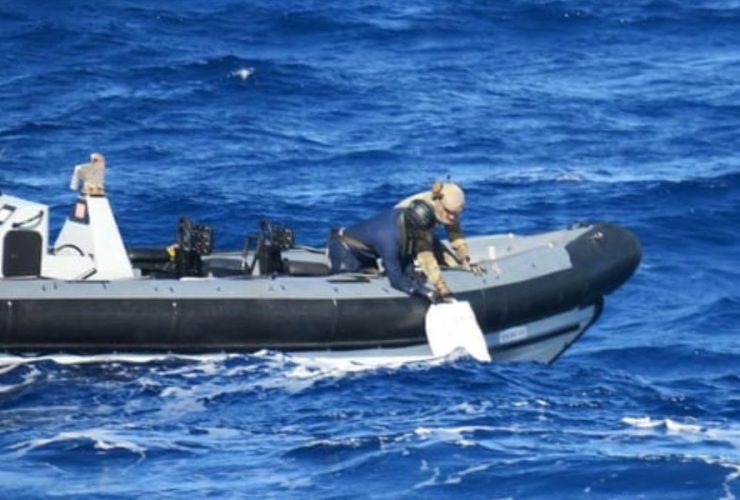 Joint Naval and Air Operation Leads to Major Drug Seizure After High-Speed Pursuit