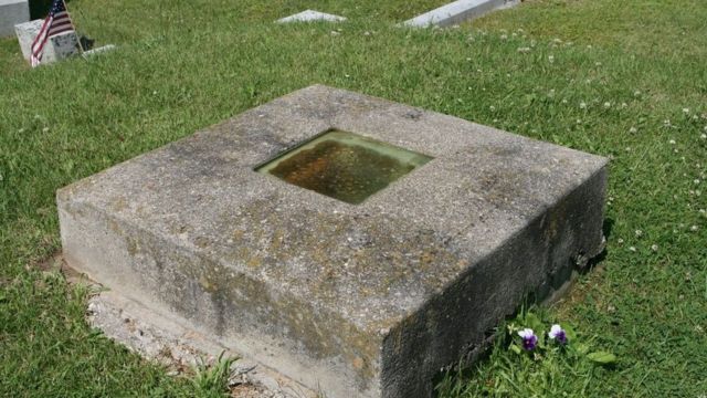 Ghostly Gaze The Vermont Cemetery's Cryptic Window to Another World 