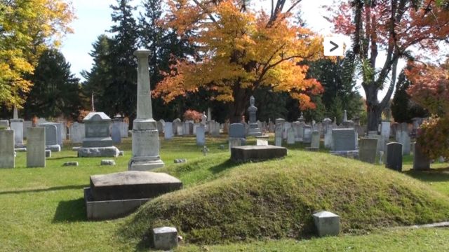 Ghostly Gaze: The Vermont Cemetery's Cryptic Window to Another World