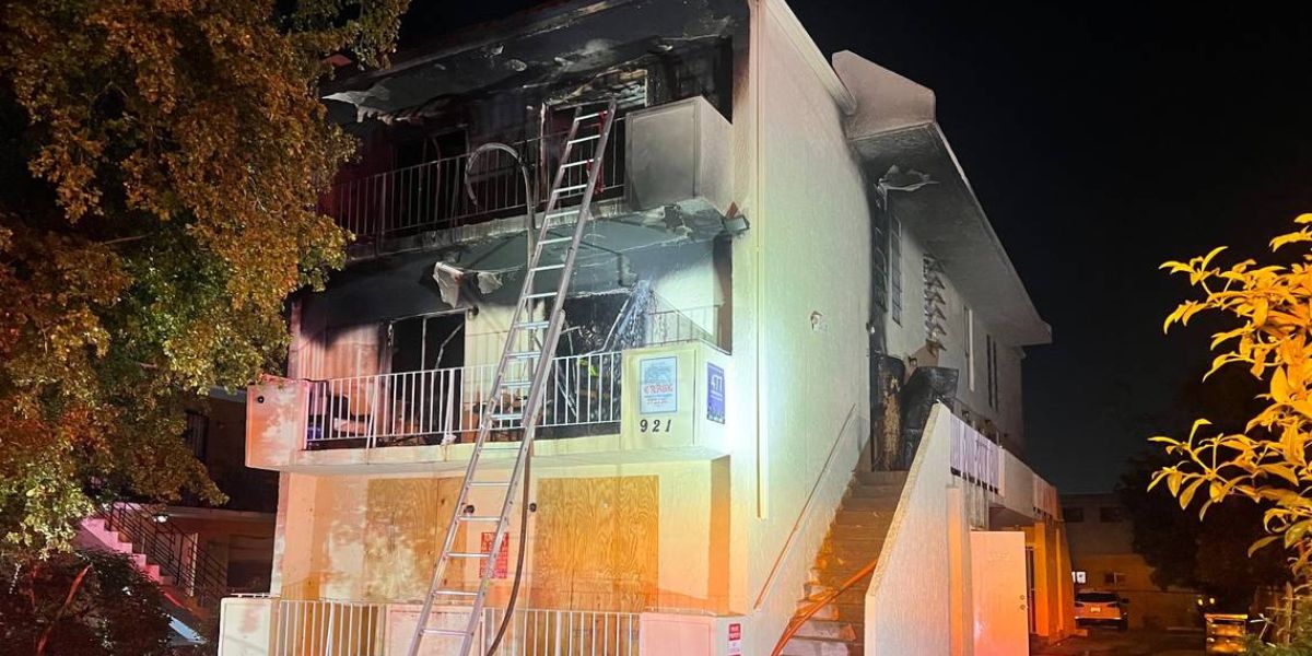 Miami Apartment Blaze Over a Dozen Rescued in Dramatic Fire