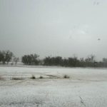 Hailstorm Transforms Texas Neighborhood into Winter Wonderland