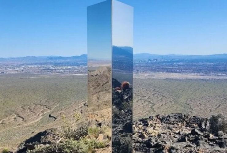 Mysterious Monolith Removed by Authorities North of Las Vegas