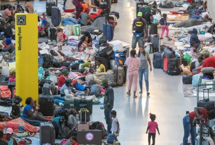 Over 100 Migrants Seek Refuge at Boston's Logan Airport with New Arrivals Constantly