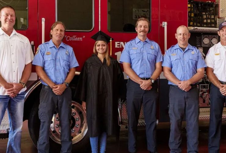 Reunited After 18 Years Safe Haven Baby Celebrates Graduation with Hero Firefighters