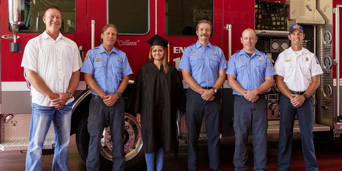 Reunited After 18 Years Safe Haven Baby Celebrates Graduation with Hero Firefighters