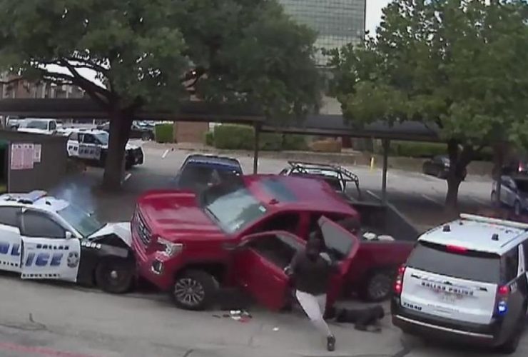 Armed Suspect in Stolen Car Shot by Dallas Police After Two Vehicles Collide
