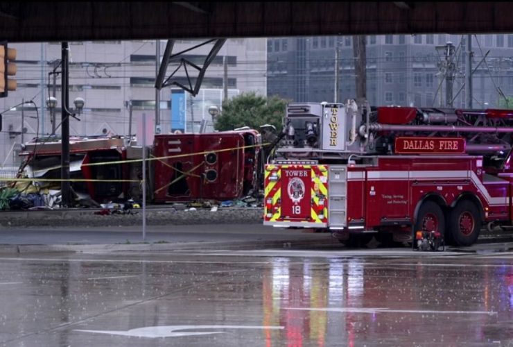 Four Firefighters Hurt in DART Track Incident Involving Fallen Engine