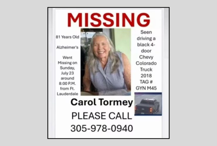 Missing Alert Issued for Fort Lauderdale Elderly Woman with Dementia