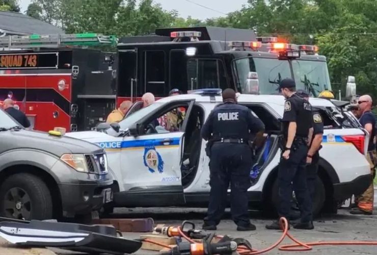Severe Dundalk Crash Hospitalizes Two Baltimore County Officers