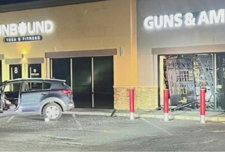 Stolen Car Crashes into Orangevale Gun Store, 25 Firearms Stolen