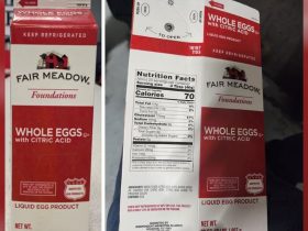 USDA Announces Recall of Over 4,600 Pounds of Egg Products in 9 States