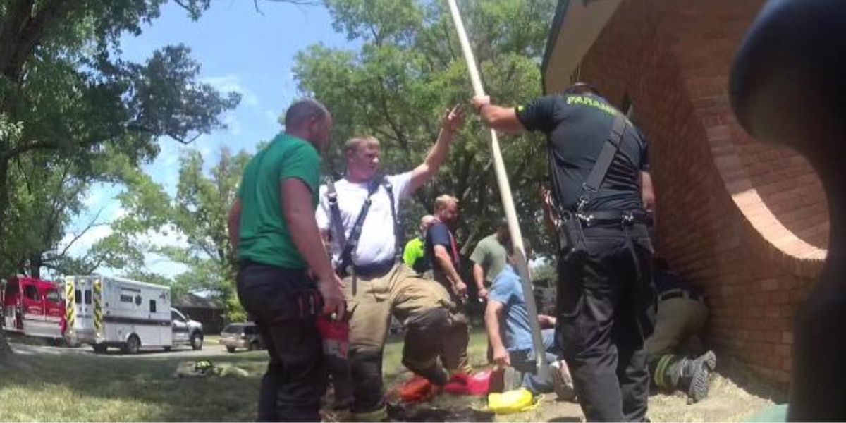 Dramatic Save Crying Kansas Child Rescued from Deep, 10-Foot Narrow Hole