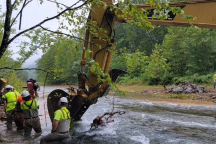 Flood Damage Repairs on Little Pine Creek Road, Park Welcomes Back Guests