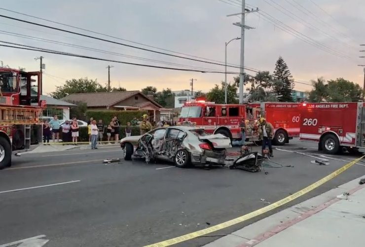 Southern California Crash Sends Three to Hospital in Violent Two-Car Wreck