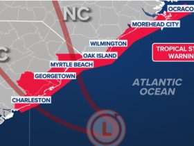 Tropical Storm Warning in Effect for North and South Carolina Coasts as Cyclone 8 Develops