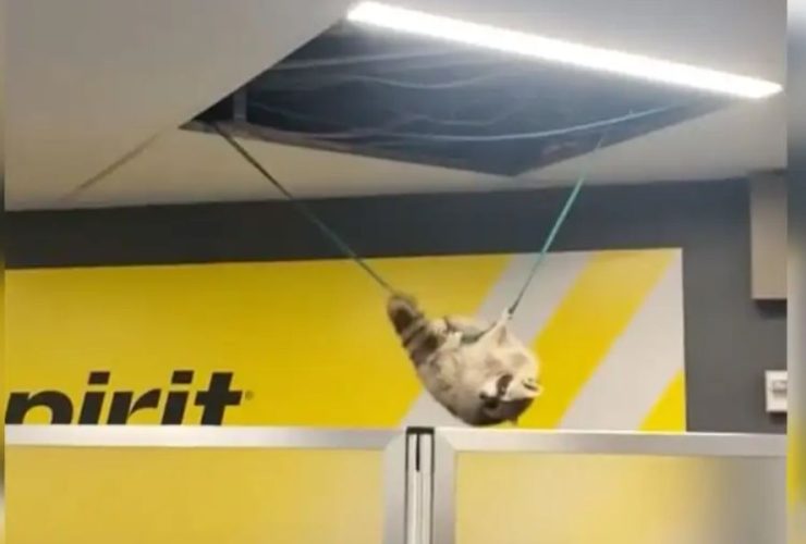 LaGuardia Airport Gets a Surprise Visitor Raccoon Falls from Ceiling and Escapes