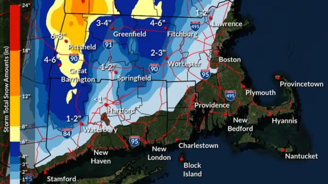 Brand-New Snowfall Projections for Connecticut Which Areas Will Get the Heaviest Snow 