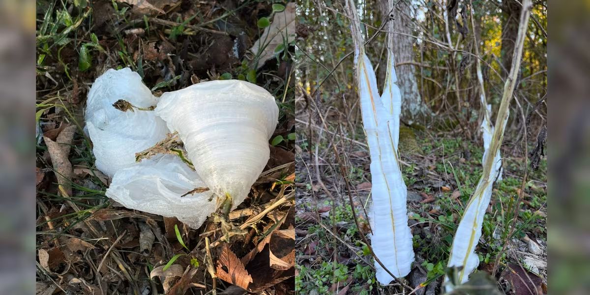 East Tennessee's Cold Beauty Frost Flowers Appear Across the Region