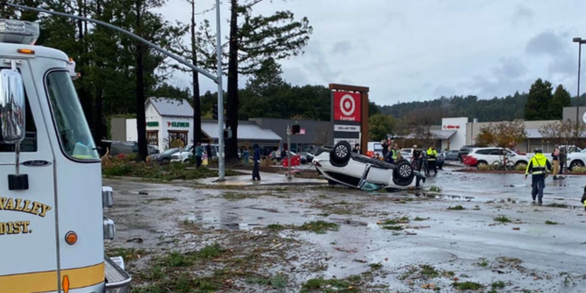 California Hit by Rare Tornado: 5 Injured and Vehicles Flipped Near Santa Cruz