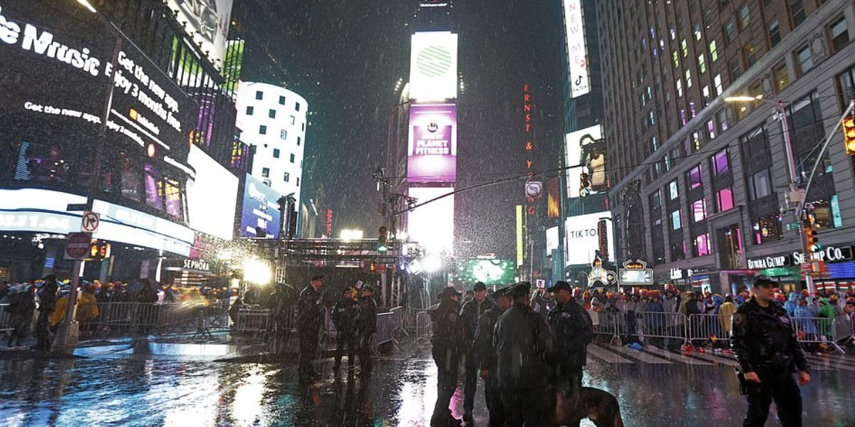 Times Square Faces Wet Weather on New Year's Eve, Partygoers Beware