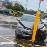 The Infamous Yellow Pole at Indiana Walmart Continues to Baffle Drivers